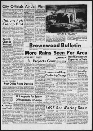 Primary view of object titled 'Brownwood Bulletin (Brownwood, Tex.), Vol. 65, No. 30, Ed. 1 Wednesday, November 18, 1964'.