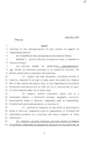 81st Texas Legislature, House Bill 1127, Chapter 218