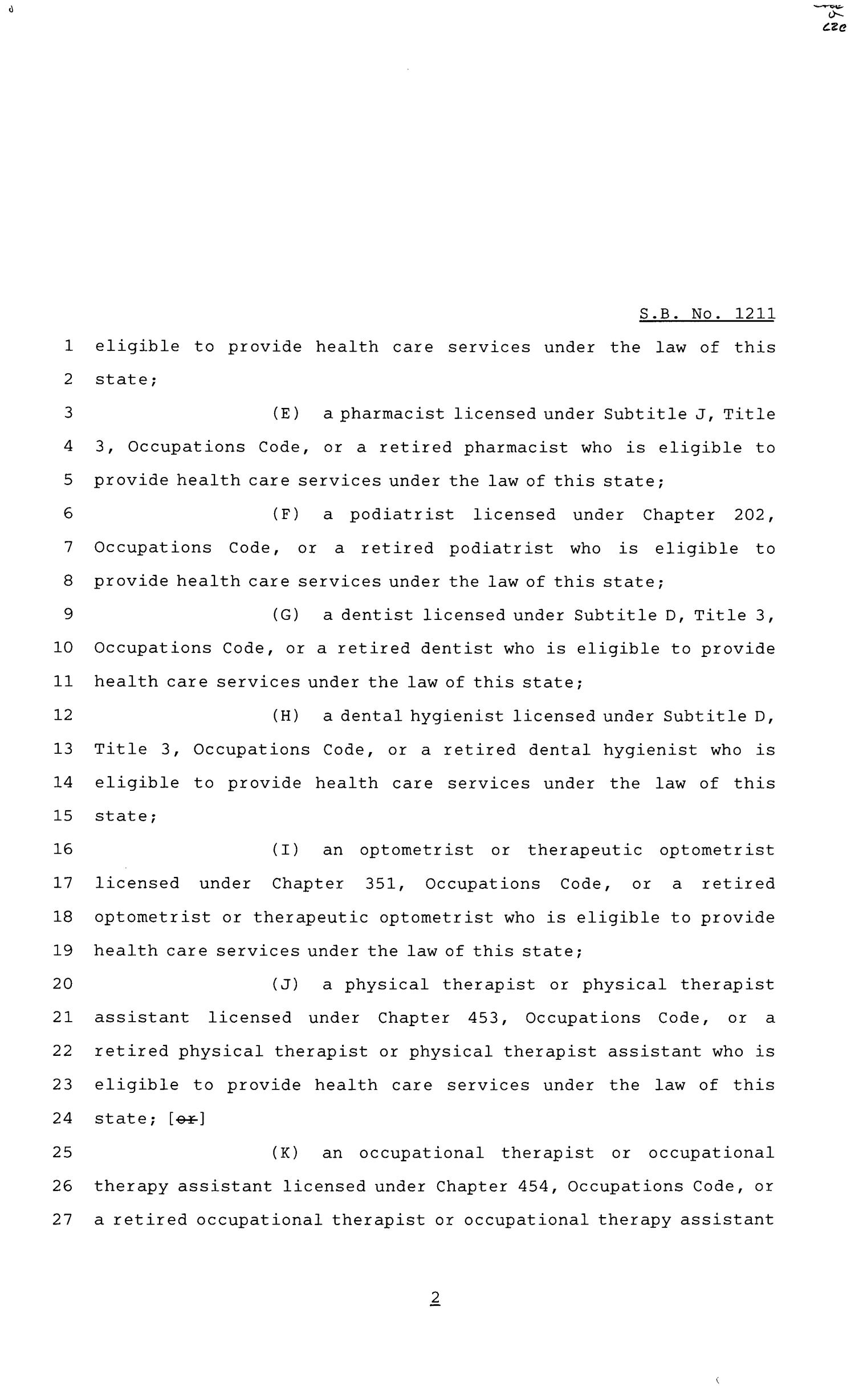 81st Texas Legislature, Senate Bill 1211, Chapter 791
                                                
                                                    [Sequence #]: 2 of 4
                                                
