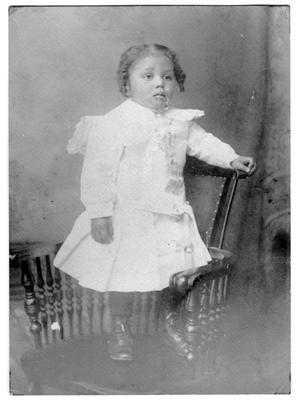 Primary view of object titled '[Photograph of Myrtle Moten]'.