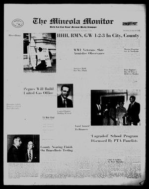 Primary view of object titled 'The Mineola Monitor (Mineola, Tex.), Vol. [92], No. [34], Ed. 1 Wednesday, November 6, 1968'.