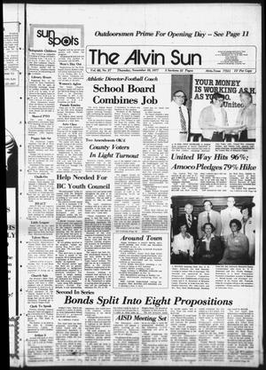 The Alvin Sun (Alvin, Tex.), Vol. 88, No. 27, Ed. 1 Thursday, November 10, 1977