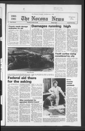 Primary view of object titled 'The Nocona News (Nocona, Tex.), Vol. 77, No. 21, Ed. 1 Thursday, October 22, 1981'.