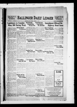Ballinger Daily Ledger (Ballinger, Tex.), Vol. 23, No. 239, Ed. 1 Monday, January 14, 1929
