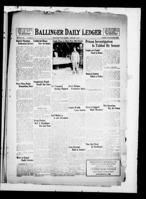 Ballinger Daily Ledger (Ballinger, Tex.), Vol. 23, No. 257, Ed. 1 Monday, February 4, 1929