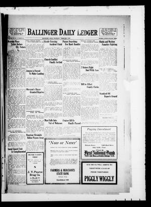Ballinger Daily Ledger (Ballinger, Tex.), Vol. 23, No. 260, Ed. 1 Thursday, February 7, 1929