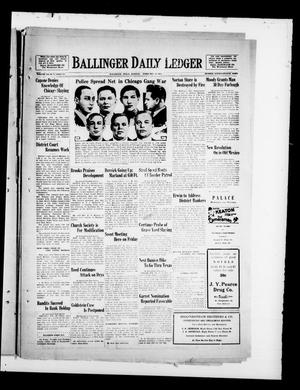 Ballinger Daily Ledger (Ballinger, Tex.), Vol. 23, No. 269, Ed. 1 Monday, February 18, 1929