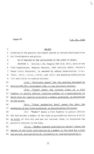 81st Texas Legislature, Senate Bill 1628, Chapter 234