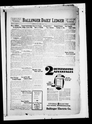 Ballinger Daily Ledger (Ballinger, Tex.), Vol. 24, No. 33, Ed. 1 Friday, May 17, 1929
