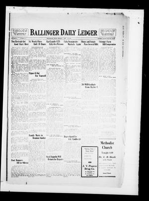 Ballinger Daily Ledger (Ballinger, Tex.), Vol. 24, No. 35, Ed. 1 Monday, May 20, 1929