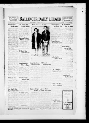 Ballinger Daily Ledger (Ballinger, Tex.), Vol. 24, No. 36, Ed. 1 Tuesday, May 21, 1929