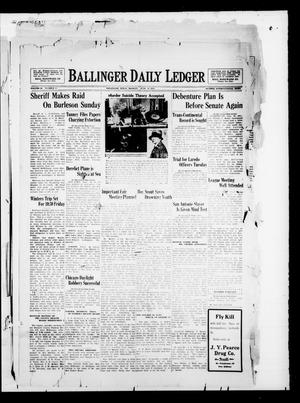 Ballinger Daily Ledger (Ballinger, Tex.), Vol. 24, No. 65, Ed. 1 Monday, June 24, 1929