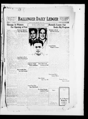 Ballinger Daily Ledger (Ballinger, Tex.), Vol. 24, No. 68, Ed. 1 Thursday, June 27, 1929
