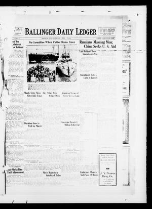 Ballinger Daily Ledger (Ballinger, Tex.), Vol. [24], No. 84, Ed. 1 Wednesday, July 17, 1929