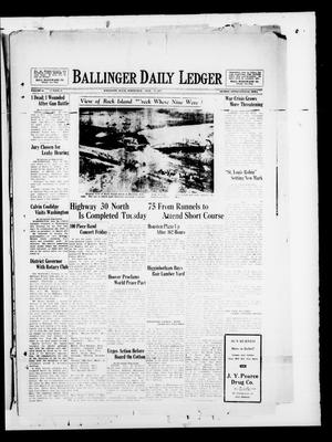 Ballinger Daily Ledger (Ballinger, Tex.), Vol. 24, No. 90, Ed. 1 Wednesday, July 24, 1929