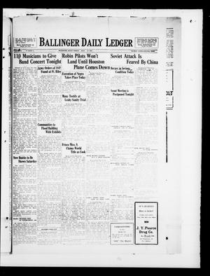 Ballinger Daily Ledger (Ballinger, Tex.), Vol. 24, No. 92, Ed. 1 Friday, July 26, 1929