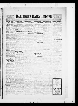 Ballinger Daily Ledger (Ballinger, Tex.), Vol. 24, No. 95, Ed. 1 Tuesday, July 30, 1929