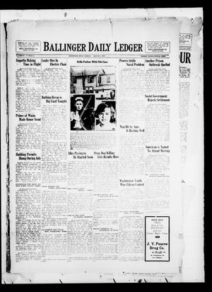 Ballinger Daily Ledger (Ballinger, Tex.), Vol. 24, No. 98, Ed. 1 Friday, August 2, 1929