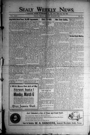 Sealy Weekly News. (Sealy, Tex.), Vol. 24, No. 21, Ed. 1 Friday, March 3, 1911