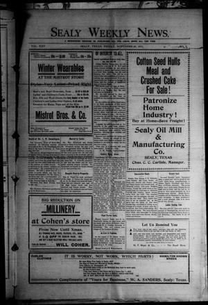 Sealy Weekly News. (Sealy, Tex.), Vol. 25, No. 6, Ed. 1 Friday, November 24, 1911