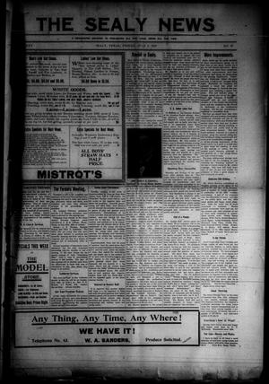 The Sealy News (Sealy, Tex.), Vol. 25, No. 37, Ed. 1 Friday, July 5, 1912