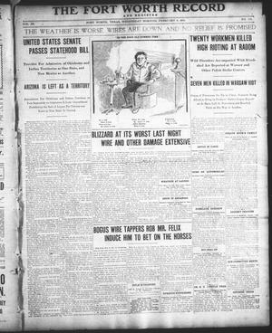 Primary view of object titled 'The Fort Worth Record and Register (Fort Worth, Tex.), Vol. 9, No. 116, Ed. 1 Wednesday, February 8, 1905'.