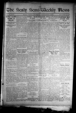 The Sealy Semi-Weekly News (Sealy, Tex.), Vol. 28, No. 11, Ed. 1 Thursday, November 26, 1914