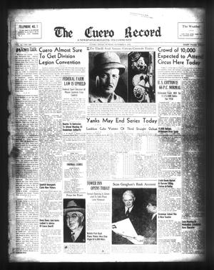Primary view of object titled 'The Cuero Record (Cuero, Tex.), Vol. 44, No. 239, Ed. 1 Sunday, October 9, 1938'.