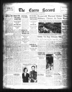 The Cuero Record (Cuero, Tex.), Vol. 44, No. 244, Ed. 1 Friday, October 14, 1938