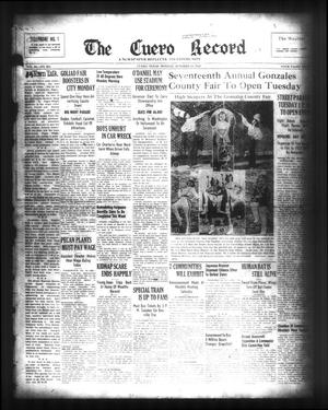 The Cuero Record (Cuero, Tex.), Vol. 44, No. 253, Ed. 1 Monday, October 24, 1938