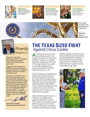 Texas Agriculture Matters, Volume 3, Number 1, January 2022