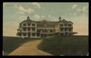 Primary view of object titled '[Postcard of the Alta Vista Hotel in Corpus Christi]'.