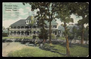 [Postcard of Bloomfield Indian Seminary]