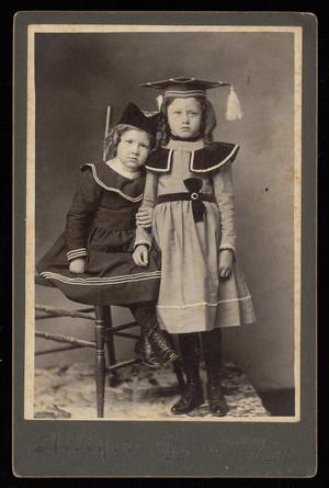 [Portrait of Two Young Girls in Hats]