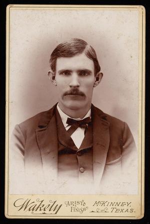 Primary view of object titled '[Portrait of an Unknown Man in a Bowtie]'.