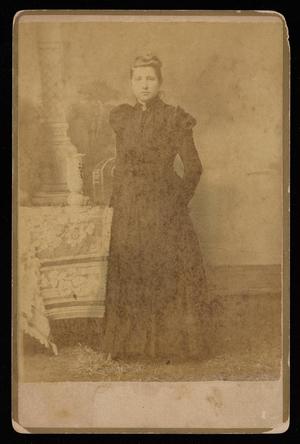 Primary view of object titled '[Portrait of an Unknown Woman in a Dark Dress]'.
