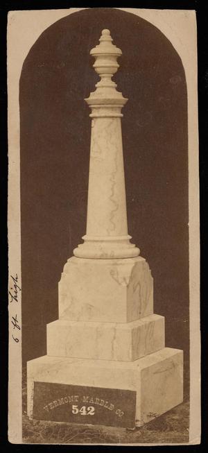 Primary view of object titled '[Photograph of a Grave Marker]'.