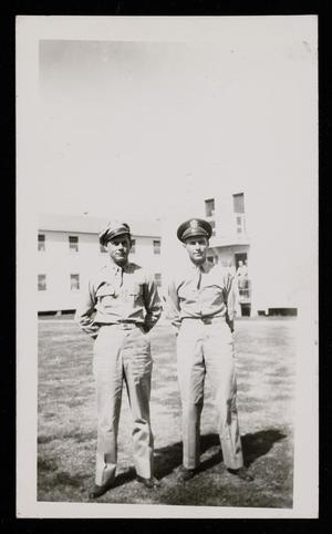 Primary view of object titled '[Photograph of Commanding Officer and Adjutant #1]'.