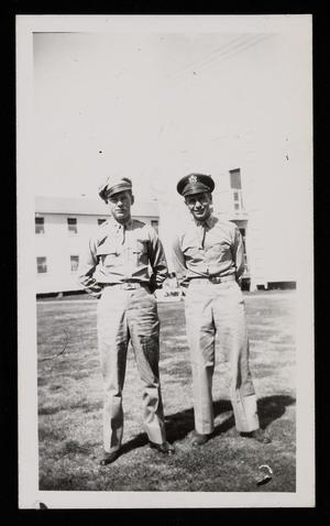 Primary view of object titled '[Photograph of Commanding Officer and Adjutant #2]'.