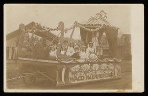 Primary view of object titled '[Postcard of the Waco Maennerchor]'.