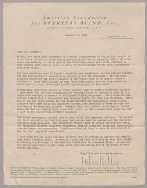 [Letter from the American Foundation for Overseas Blind, Inc. to Mr. Kempner, December 6, 1954]