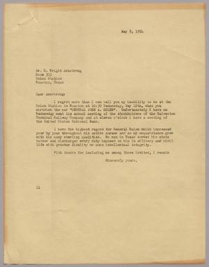 [Letter from Isaac H. Kempner to R. Wright Armstrong, May 8, 1954]