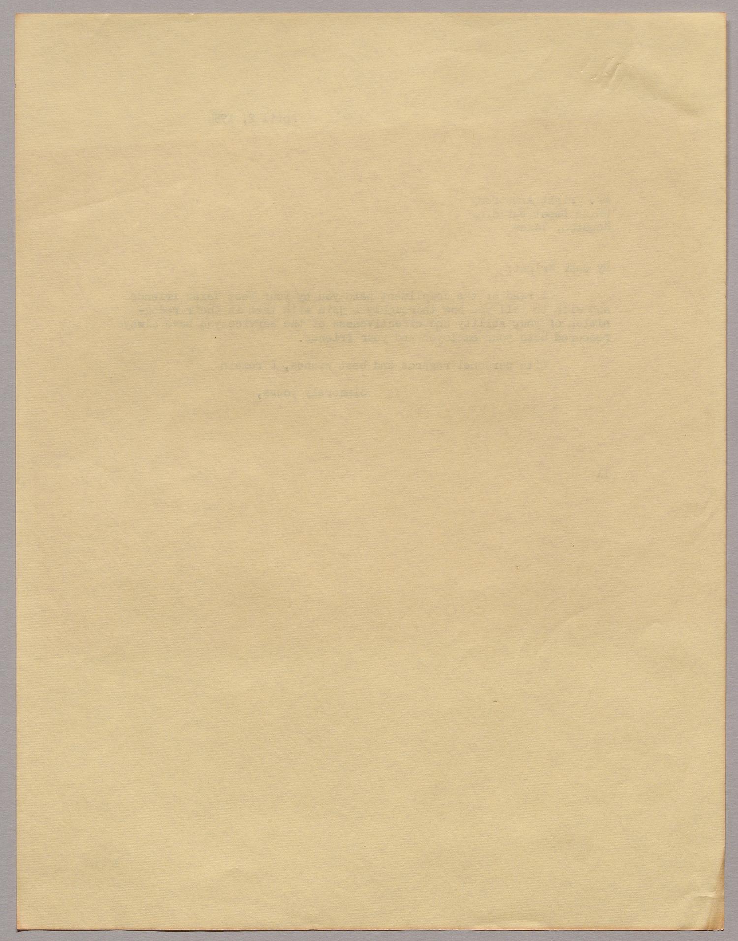 [Letter from I. H. Kempner to Wright Armstrong, April 2, 1954]
                                                
                                                    [Sequence #]: 2 of 2
                                                