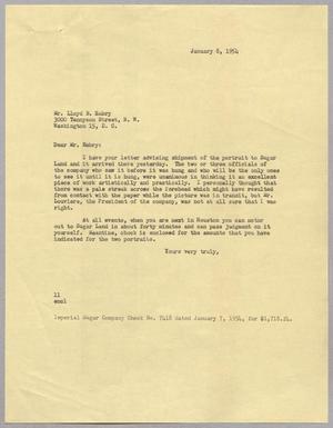 [Letter from I. H. Kempner to Lloyd B. Embry, January 8, 1954]