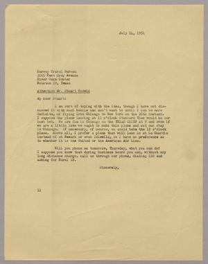 [Letter from Isaac H. Kempner to Stuart Godwin, July 14, 1954]