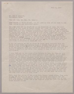 [Letter from Wilton Cohen to Ike Kempner, Dan Kempner, and Lee Kempner, July 9, 1954]
