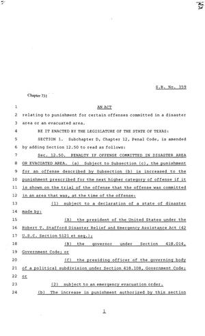 81st Texas Legislature, Senate Bill 359, Chapter 731