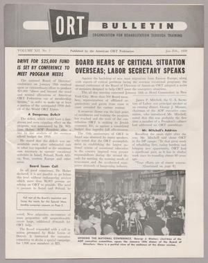 ORT Bulletin: Organization for Rehabilitation Through Training, January- February 1959