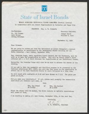 [Letter from A. R. Schwartz, September 11, 1962]