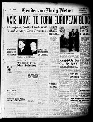 Henderson Daily News (Henderson, Tex.), Vol. 10, No. 210, Ed. 1 Tuesday, November 19, 1940